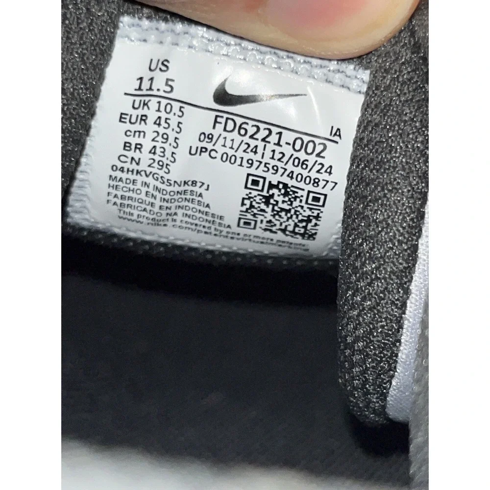 Nike Alpha Huarache Elite 4‎ Low MCS Smoke Grey Size 11.5 Baseball Cleats